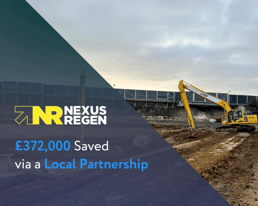 Case Study: Nexus ReGen saves contractor £372,000 on large infrastructure project